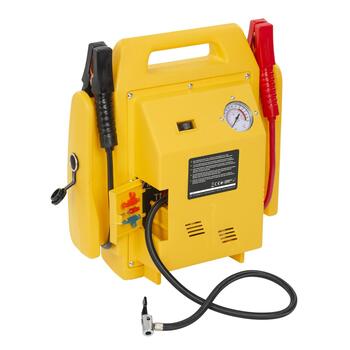 Powerplus pārnesamā elektrostacija POWX411, 7000 mAh, 12 V, 17 bar, 180 W, 900 A, 3,6 W, 4-in-1 palaidējs, kompresors (POWX411)