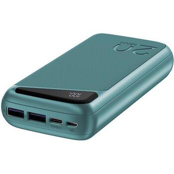 Navitel PWR20 MX Green PWR20 MX Green, 20000mAh, 3.7V, 74Wh, 2xUSB-A, divvirzienu USB-C, mikro-USB (PWR20 MX Green)