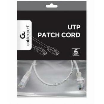 Gembird патч-кабель PP6U-0.5M, 0.5м, серый, CAT 6, U-UTP, позолоченные контакты (PP6U-0.5M)