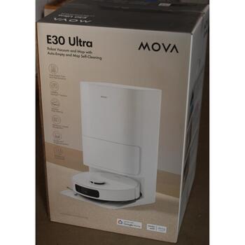 SALE OUT. MOVA E30 Ultra Robot Vacuum cleaner, 7000Pa, 5200mAh, White + Auto Empty station | MOVA Robot Vacuum | E30 Ultra | Wet&Dry | 5200 mAh | Dust capacity 3.2 L | 7000 Pa | White | DAMAGED PACKAGING | 33 month(s) (E30 UltraSO)