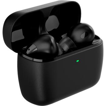 HyperX austiņas Cloud MIX Buds 2 7D0A4AA, 5-22500Hz, 16Ω, 107dB, 9mm, Bluetooth 5.3, ANC, 26h, 20m, USB-C, melnas (7D0A4AA)