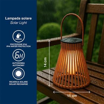 Beper Saules dārza lampa P207ILO300, IP44, 1,2V, plastmasa, krēslas sensors, brīvi stāvošs, 4 krāsas (P207ILO300)