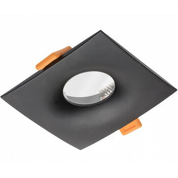 Gtv ALESSIO OP-ALSKW-00, квадратный потолочный точечный светильник, IP54, 50W, черный, матовый, алюминий/чугун (OP-ALSKW-00)