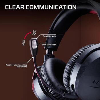 HyperX наушники Cloud Stinger 3 BS1T5AA, 50мм, 3.5мм, закрытые, circumaural, черные (BS1T5AA)