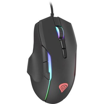 Genesis spēļu pele Xenon 220 NMG-1572, 6400dpi, 7 pogas, ergonomisks, RGB apgaismojums, USB-A (NMG-1572)