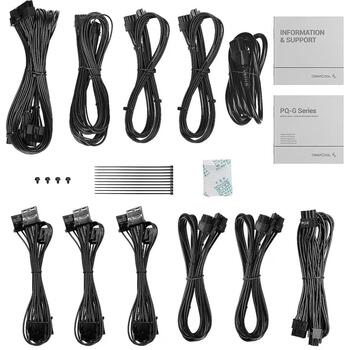 Deepcool 80 PLUS Gold barošanas bloks R-PQA00G-FD1B-JGEU-V1, 1000 W, 1 x 24 pin ATX, 2 x 8 pin EPS12V, 4 x 8 pin PCIe, 9 x SATA (R-PQA00G-FD1B-JGEU-V1)