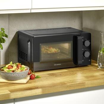 Severin Микроволновая печь MW 007580, 700W, 19л, 6 уровней мощности, 30 мин таймер, ручной переключатель, подсветка (MW 007580)