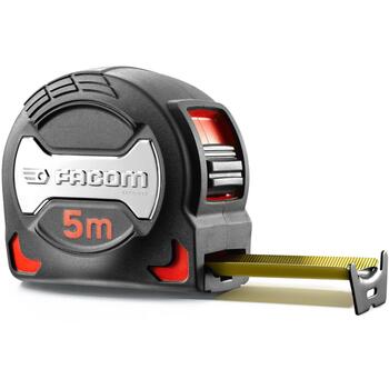 Facom 897A.528PB Mērlente, 5m x 28mm, 3 kniedes, PTFE pārklājums, automātiskā atspere, MID (897A.528PB)