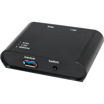 Logilink USB коммутатор UA0216, 2x USB 3.0, 5 Гбит/с, черный, питание от USB, USB 1.1/2.0/3.0 (UA0216)