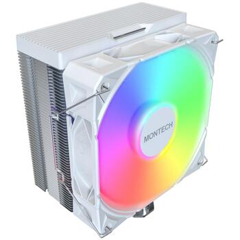 Montech CPU Dzesētājs NX400 ARGB (W), 12cm, 800-1950 RPM, 2.82 mmH2O, FDB, 12 V, balts (NX400 ARGB (W))