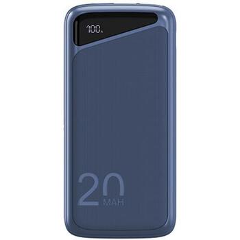 Navitel Power Bank PWR20 MX Blue, 20000mAh, 3.7V, 74Wh, 2 USB-A порта, двунаправленный USB-C порт (PWR20 MX Blue)