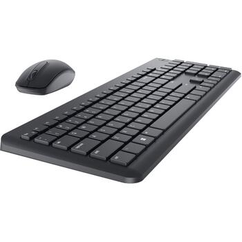 Dell klaviatūra un pele KM3322W 580-AKGK, 2.4 GHz, 3 pogas, bezvadu savienojums, akumulatori iekļauti, ukraiņu (580-AKGK)