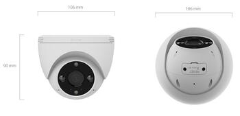 Ezviz H4 CS-H4-3WKFL-2.8mm, 3МП, 2K, IP67, MicroSD до 512ГБ, ночное видение 30м, двусторонняя связь, ИИ (CS-H4-3WKFL-2.8mm)