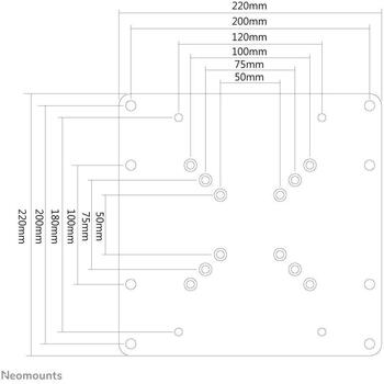 Neomounts monitors VESA adapteris FPMA-VESA200, 22-42