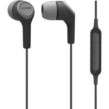 Koss Наушники BT115i 196750, Bluetooth, Внутриканальные, Черный, Аккумулятор, 6+ ч, Стерео, Микрофон, USB-C (196750)