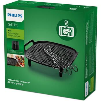 Philips karstā gaisa friteris HD9959/00 grila komplekts, grila pamatne un iesmi, 6 iesmi, alumīnijs, 213 mm, 209 mm, 65 mm (HD9959/00)