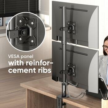 Onkron настенный крепеж для монитора D208E-B, 13-34 дюйма, максимальная нагрузка 16 кг, VESA 75x75, 100x100 мм (D208E-B)