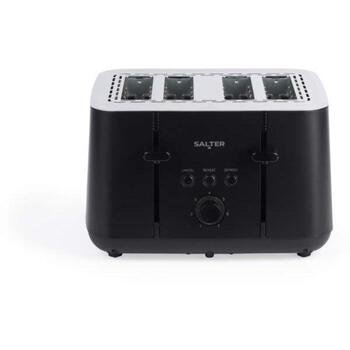 Salter Tosteris Kuro 4-Slice EK5565MBLKFVDE, 1850W, 4 maizītes (EK5565MBLKFVDE)