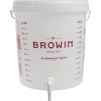 Browin Fermentācijas trauks 340416, 15 L, polipropilēns bez BPA, ar krānu, ar rokturi, ar mērītāju (340416)