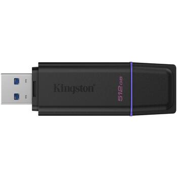 Kingston DataTraveler 512GB USB 3.2 Gen 1 DTXG2/512GB, 512GB, USB Type-A, Корпус, черный, фиолетовый (DTXG2/512GB)