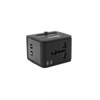 Sbox TA-23 Universal Travel Adapter with Dual USB Charger (TA-23)