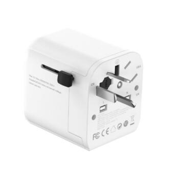 Gembird strāvas adapteris TPA-EU1A1C20-01-W 20W, 2 USB porti, EU Schuko, GaN tehnoloģija, 20W PD, 18W QC 3.0, 10A fuse (TPA-EU1A1C20-01-W)