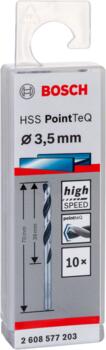 Urbis metālam PointTeQ 3,5 x 39 x 70 mm, 10 gab., Urbjmašīnām/skrūvgriežiem POINTTEQ HSS SPIRĀLVEIDA URBIS, 2608577203, BOSCH (2608577203)