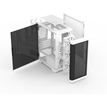 Zalman M4 ARGB White, корпус Mini Tower, 4 вентилятора, 2xUSB 3.0, Audio, Mic, USB 2.0, ARGB, закаленное стекло (M4 White)