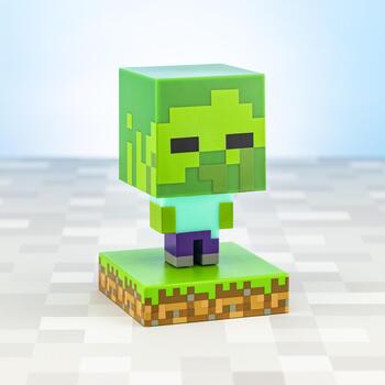 Paladone Minecraft Zombiju Lampa PP6592MCF, 11cm, LED, 1 spuldze, daudzkrāsaina, brīvi stāvoša (PP6592MCF)