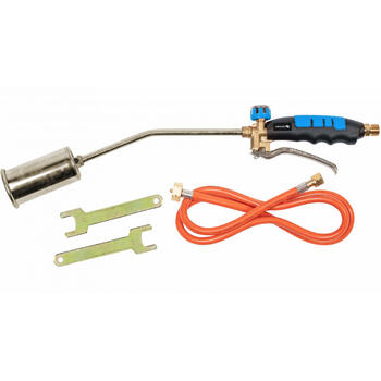 Hogert HT2C512 кровельный набор, одна форсунка, короткий, 2кВт, 1850°C, шланг 1500мм, 1кг (HT2C512)