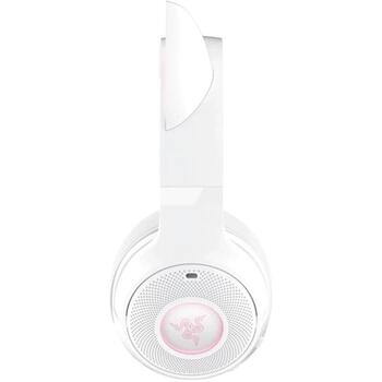 Razer наушники Kraken Kitty V2 BT RZ04-04860600-R3M1, 32 Ω, 20-20k Гц, Bluetooth 5.2, 40 ч, белый, беспроводные, накладные (RZ04-04860600-R3M1)