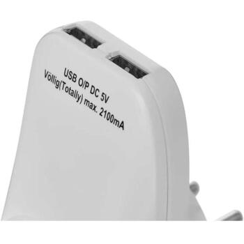 Emos Розетка P0072, 1x2P+PE, 2xUSB 5V DC 2100mA, IP20, 3680W, защита от детей (P0072)