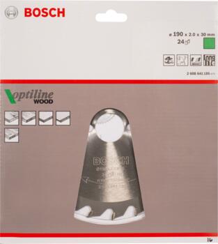 PRO Koka Ripzāģa Asmens, 190 mm, 24 zobi, 2608641185, BOSCH (2608641185)