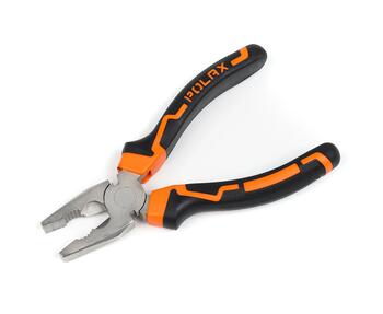 Kombinētās knaibles ar divkomponentu rokturi Cr-V, 160 mm 35-001 POLAX (35-001)