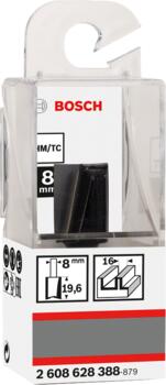 Pirkstfrēze frēze HM B=16mm, l=20 mm,kāts 8mm, Rokas frēzēm, malu frēzēm GROPJU FRĒZE STANDARD FOR WOOD, 2608628388, BOSCH (2608628388)