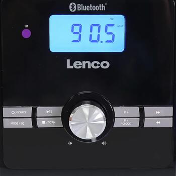 Lenco MC-030BK Микро музыкальная система, 10 Вт, 2.0, Bluetooth 5, 10 м, CD, USB, MP3, FM, 30 станций, AUX, LED, черный (MC-030BK)