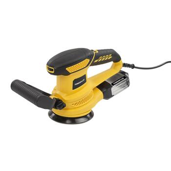 Powerplus эксцентриковая шлифмашина POWX04710, 450Вт, 125мм, 12000-26000 об/мин, 6 аксессуаров, сбор пыли, регулировка скорости (POWX04710)