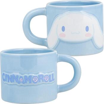 Paladone Hello Kitty Cinnamoroll рельефная кружка PP14833CIN, 400 мл, керамика, пастельно-голубая, не для посудомоечной машины (PP14833CIN)