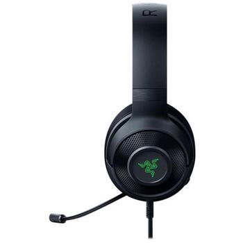 Razer spēļu austiņas Kraken V3 X RZ04-03750300-R3M1, 1.8 m, USB-A, 32 Ohm, 103 dB, 12-28000 Hz, 40 mm, melna (RZ04-03750300-R3M1)