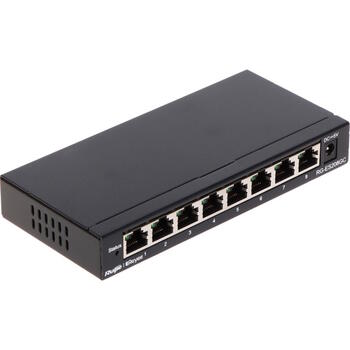 Ruijie Reyee RG-ES208GC | 8-портовый Гигабитный Умный Коммутатор с Облачным Управлением — Чёрный Корпус (RG-ES208GC)