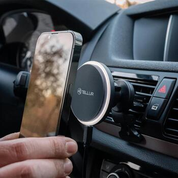 Tellur Беспроводное зарядное устройство TLL151431, 5V/9V/12V 2A, 15W, USB-C, совместимо с MagSafe, крепление на вентиляцию (TLL151431)