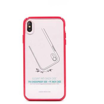 Devia Elegant Anti-Shock iPhone XS Max чехол, 102010442033, красный, поликарбонат/TPU, ударостойкий (102010442033)