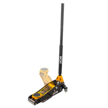 JCB JCB-TH31501 домкрат, 1.5т, 355мм, 80мм, алюминиевый, с двойной помпой, низкопрофильный, с резиновой прокладкой (JCB-TH31501)