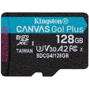 Kingston Kārta SDCG4/128GB, 128 GB, 200 MB/s, A2, U3, V30, SD adapteris, exFAT, UHS-I, Class 10 (SDCG4/128GB)