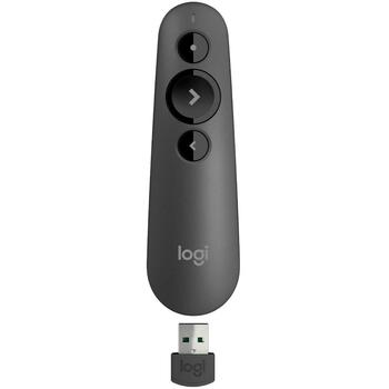 Logitech R500S 910-005843, 20m, 3 pogas, USB, Bluetooth, sarkans lāzera rādītājs, Alkaline akumulators, 1000 mAh (910-005843)