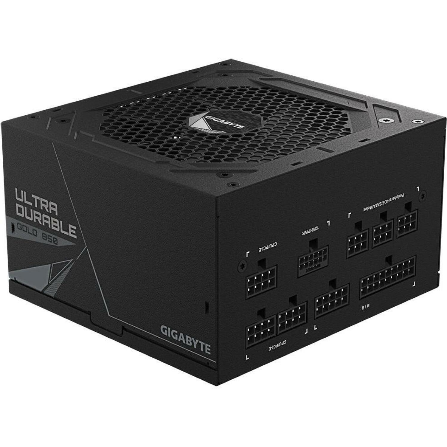 Gigabyte Datora barošanas bloks UD850GM PG5 V2, 850W, 100-240V, 50/60Hz, 80 PLUS Gold, pilnībā modulārs, aktīvā dzesēšana (GP-UD850GM PG5 V2)