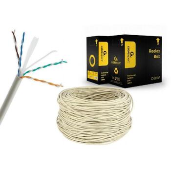 Gembird КАБЕЛЬ CAT6 UTP 305м Серый, UPC-6004SE-SOL, CCA, U-UTP (UPC-6004SE-SOL)