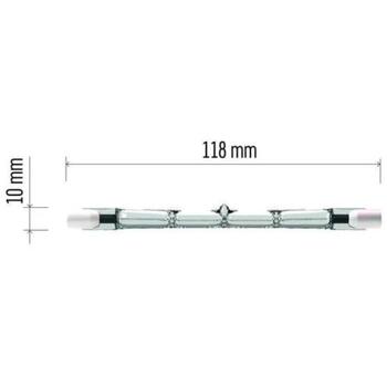 Emos Линейная галогенная лампа J118 ZE0203, 140 W, 230 V, 2 680 lm, 3 000 K, R7s, 360°, ECO Halogen (ZE0203)