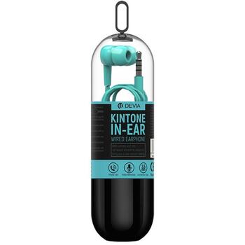 Devia Kintone Headset V2 120EL0640140, 3,5 мм, синий, проводные наушники, встроенный микрофон, регулятор громкости (120EL0640140)