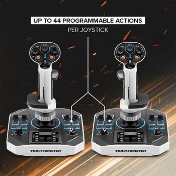 Thrustmaster Джойстик Sol-R 2 HOSAS 2960939, 6 осей, USB-C, аналоговый рычаг, подсветка, 88 кнопок (2960939)